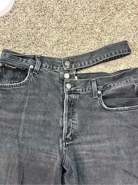 Agolde open waist jeans